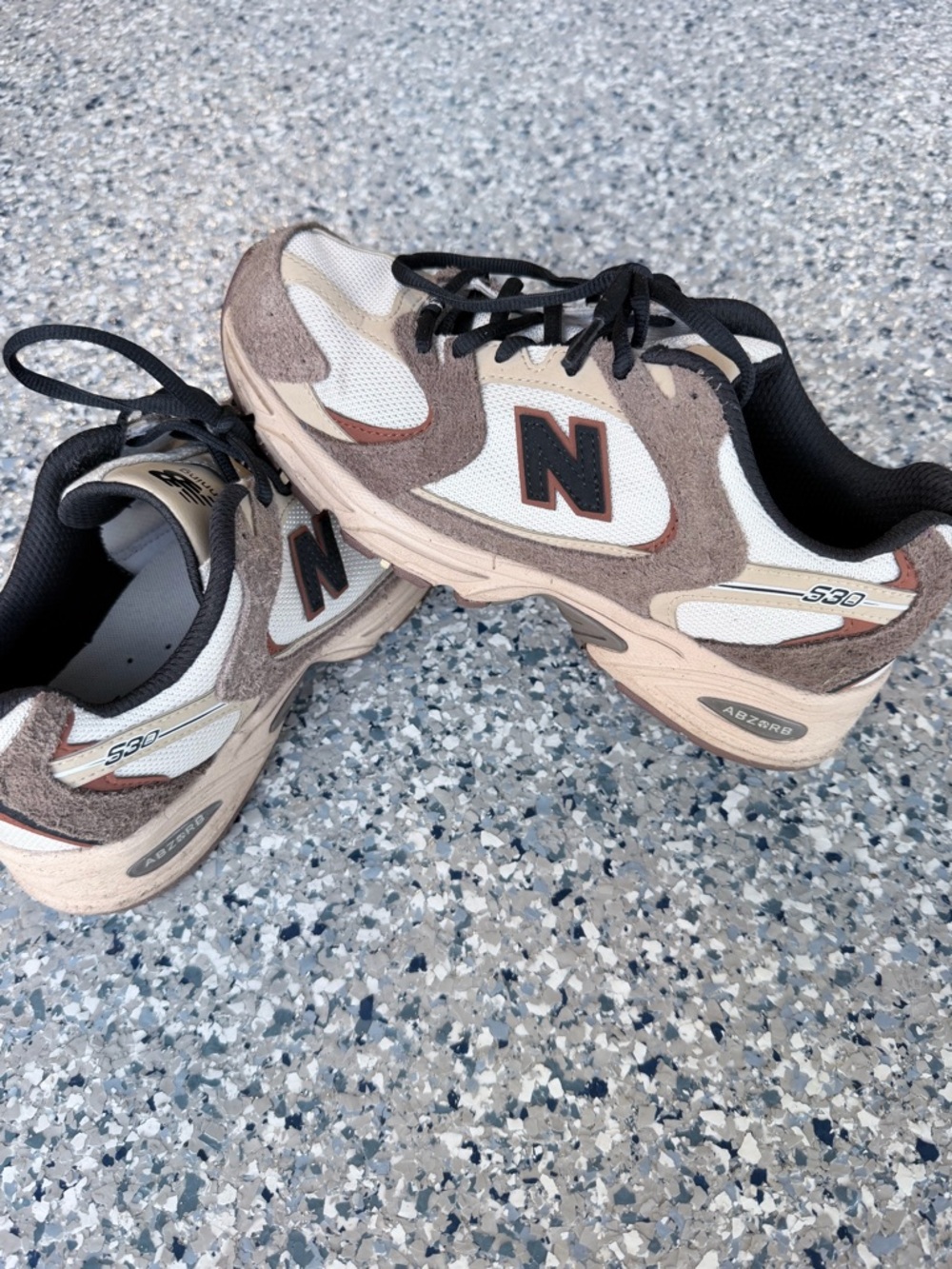 New Balance 530 Neutral Suede & Mesh Sneakers
